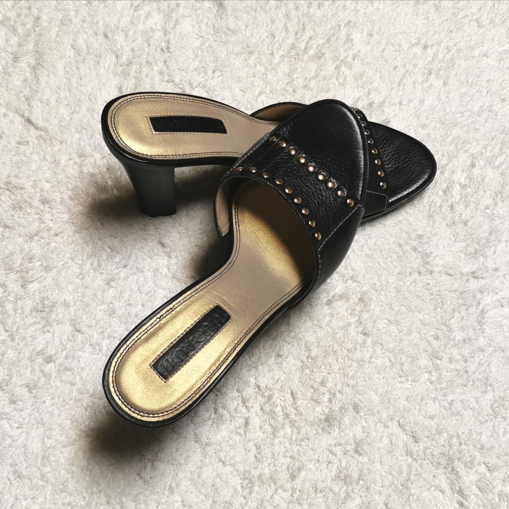 Unisa, Sandal Heels, 4" heels, Size 7, Black